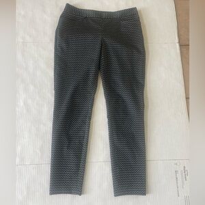 Polo Golf Pants Ralph Lauren Black with White Geometric Pattern Women's Size 6